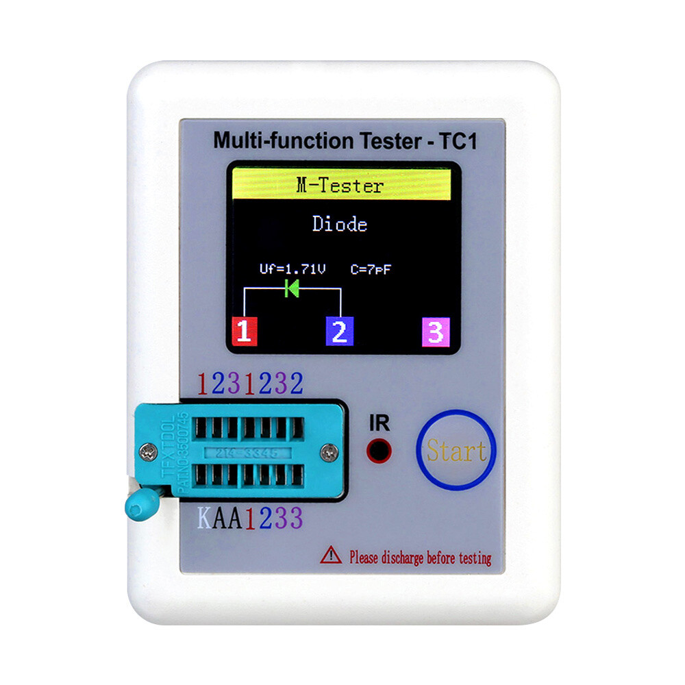 Transistor Tester Backlight Diode Triode Capacitance Meter Multifunctional S3N7