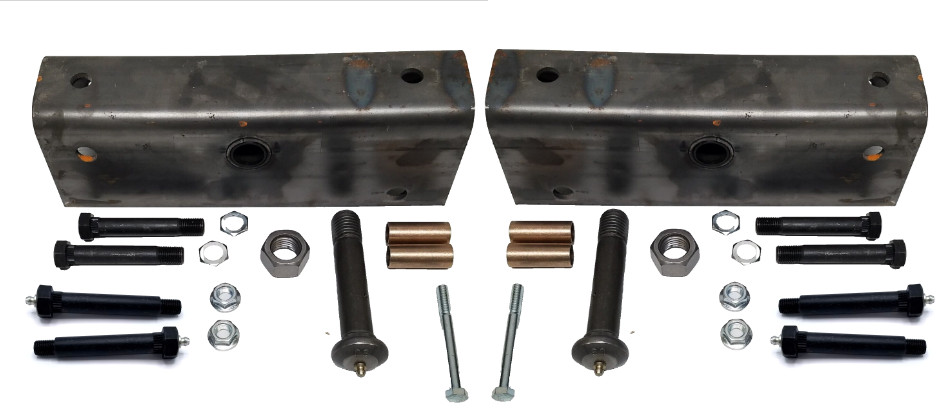 Tandem Trailer Suspension Rebuilt Kit Slipper Springs 12 Long Equalizer Wet Bolt