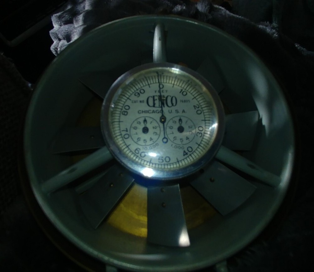 Cenco Anemometer In Brass Case