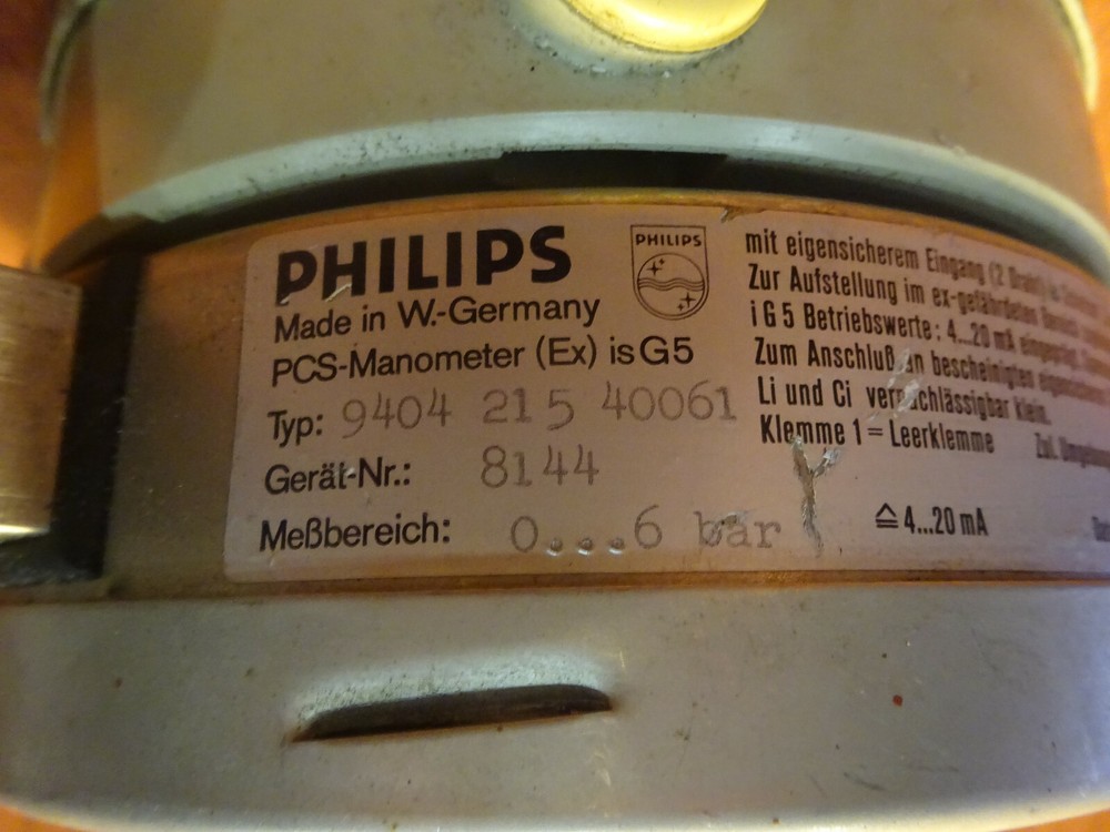 Philips 9404 pressure gauge manometer