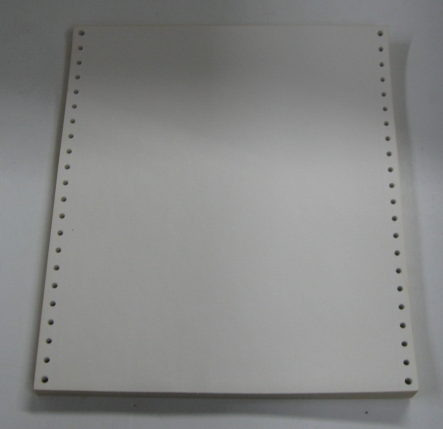 Vintage Continuous Tractor Feed Dot Matrix Printer Paper 9.5" x 11" 100 sheets