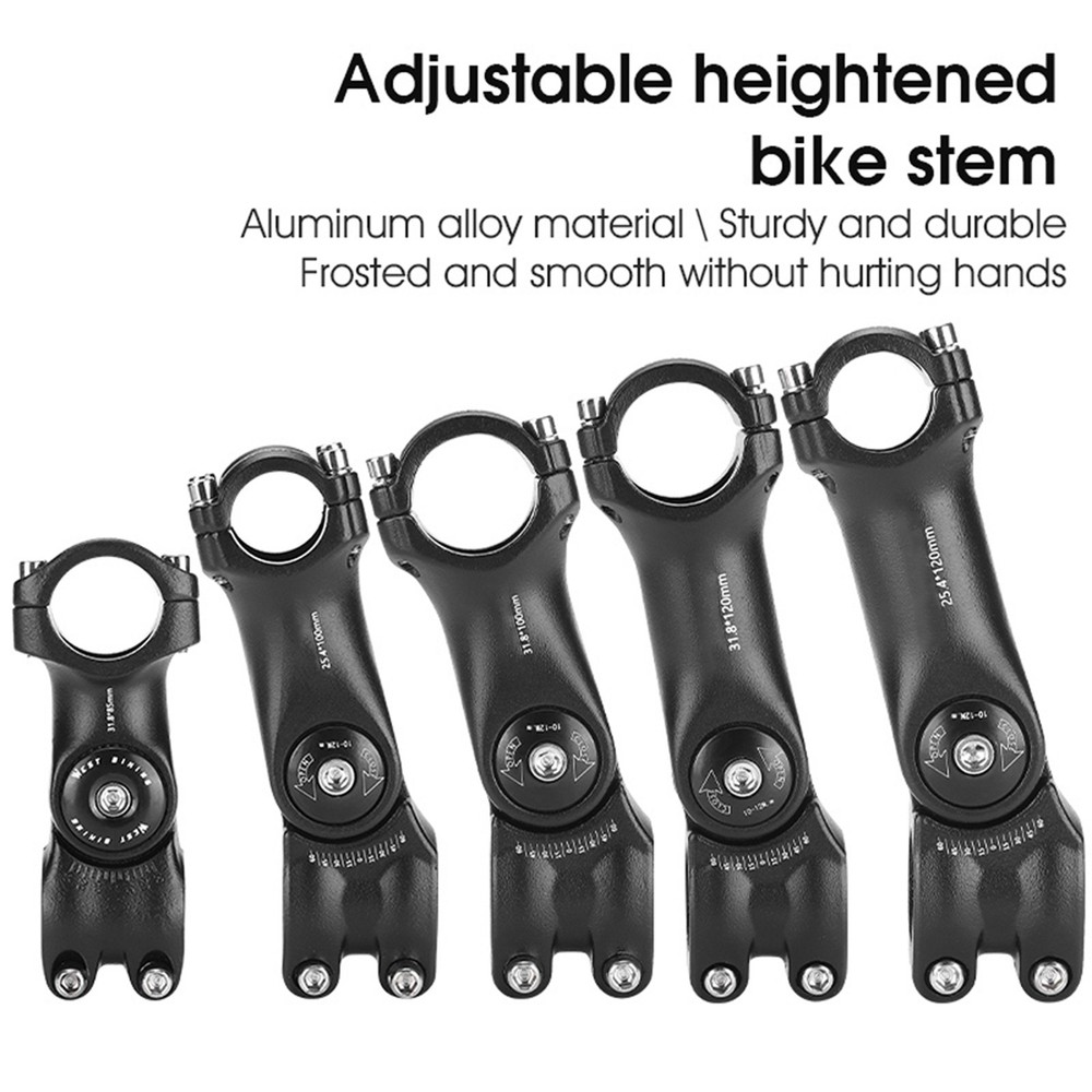 Adjustable Handlebar Stem Variable 60 Degree Angle Alloy L6K3