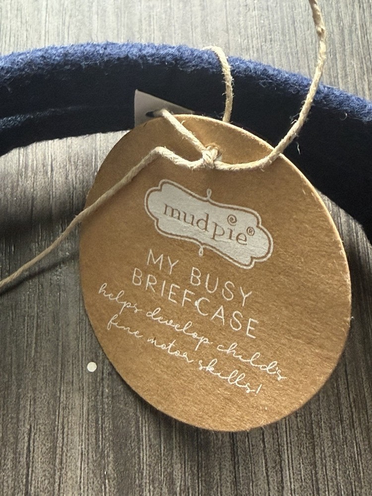 Mud Pie Blue My Busy Briefcase