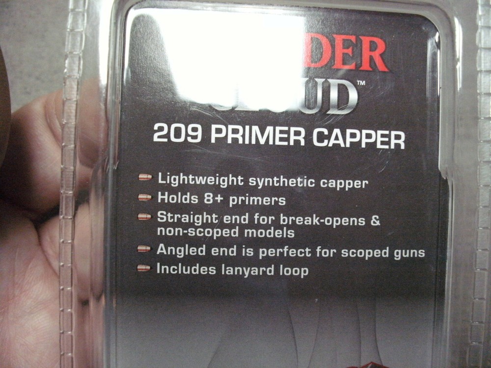 Thunder Cloud 209 Inline Muzzle loader Primer Capper by Allen, holds 8+ Primers