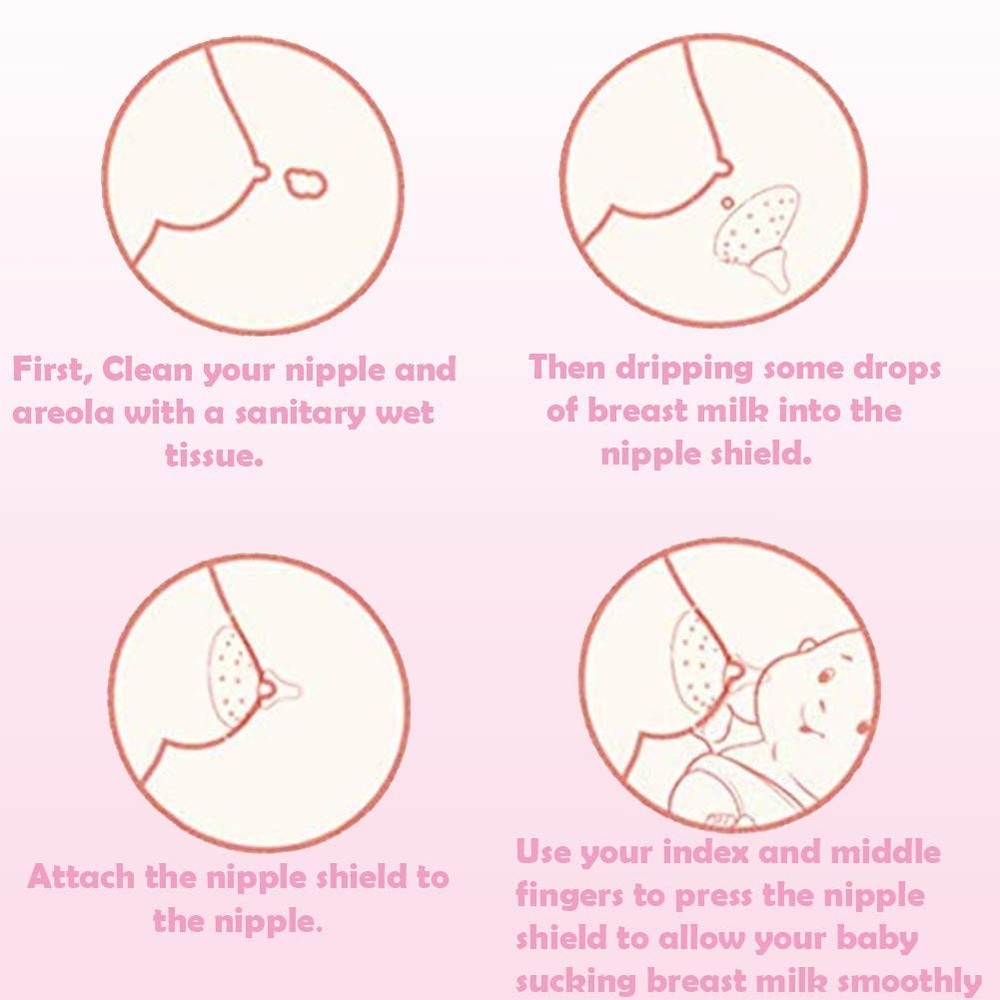 Triangular Design Nipple Shields 20mm - Ideal for Newborn Breastfeeding Relief