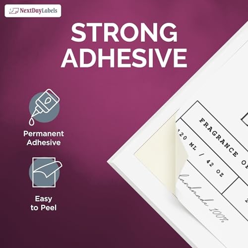 – 4” x 5” Rectangular Sticker Labels for 4 x 5" - 4 Per Page 250 Sheets