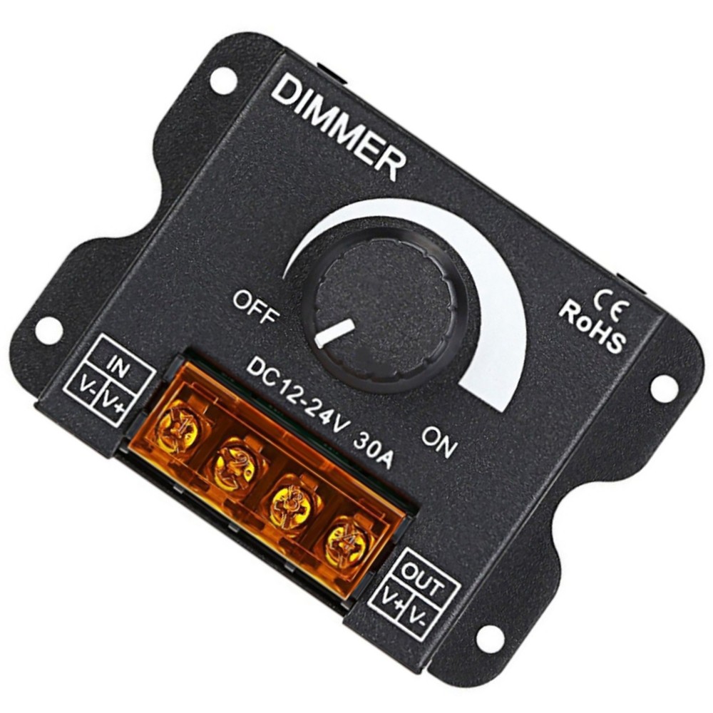 DC 12V-24V LED Dimmer Adjustable Brightness Switch For LED Light Strip