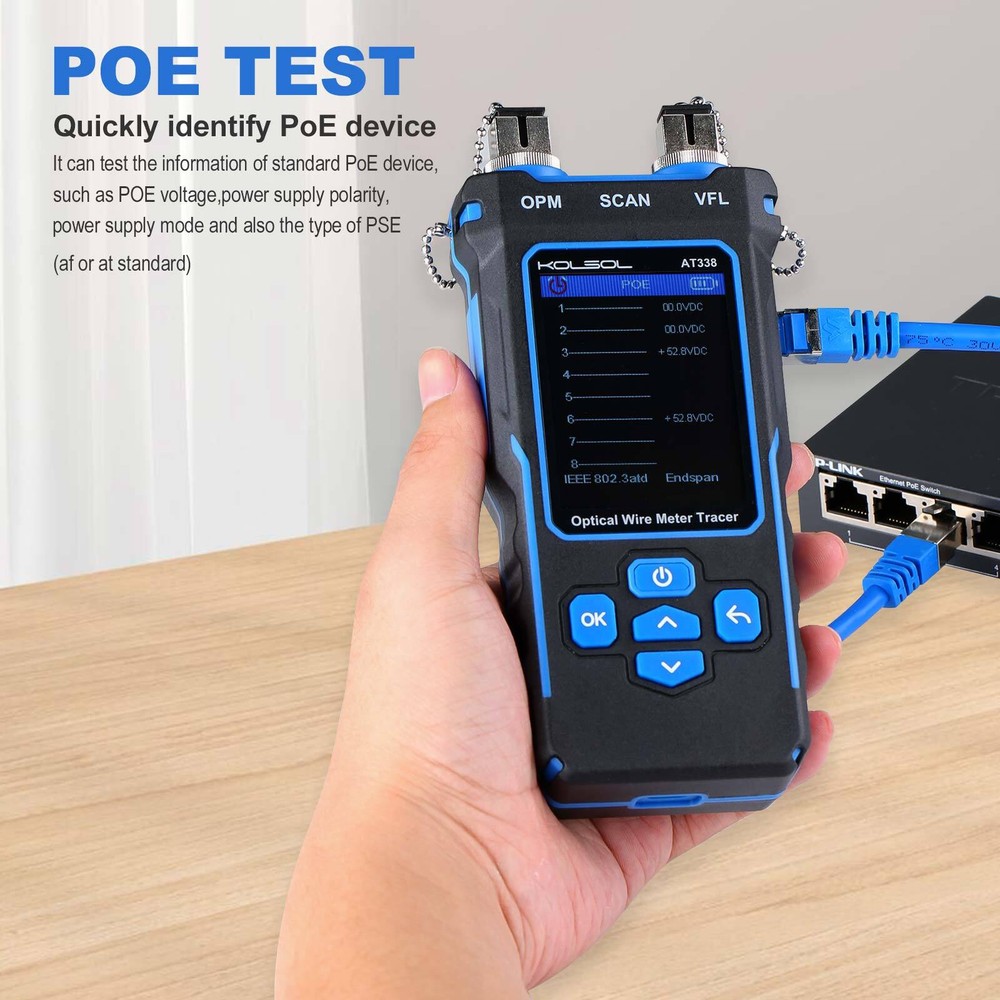 NF-8508 Network Cable Tester LAN Optical Wire Meter Power Meter Tester Tracker