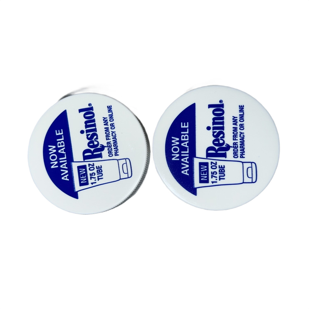 2x Resinol Medicated Ointment Jars 3 oz Each New