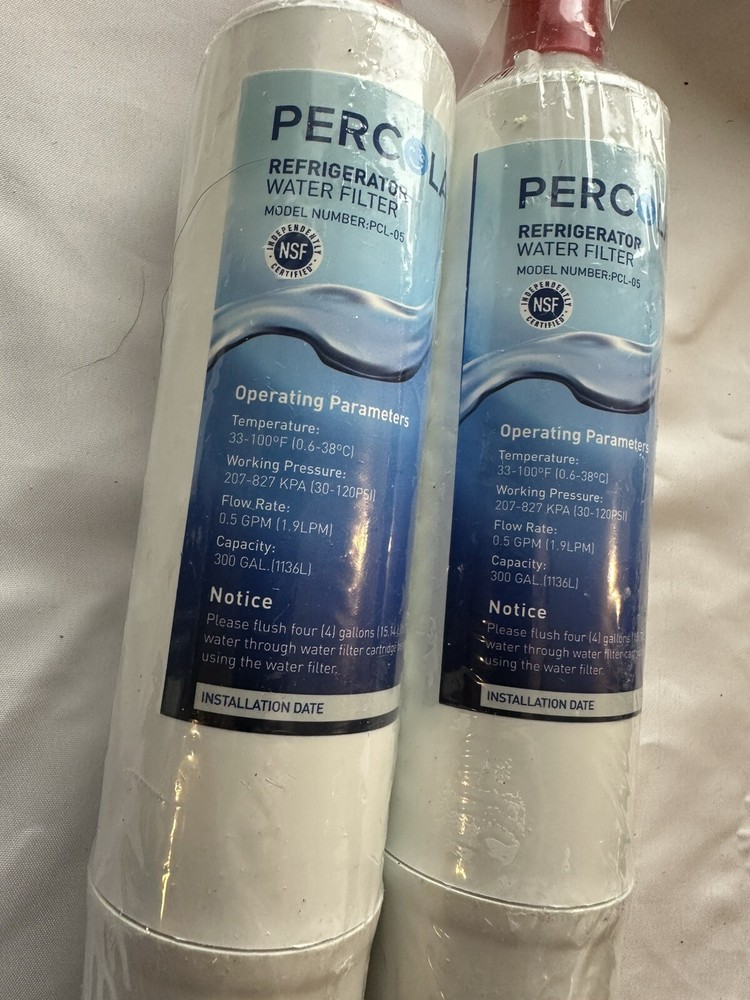 PERCOLA PCL-05 Under Sink Water Filter 2 Pack Kenmore 9085 Refrigerator