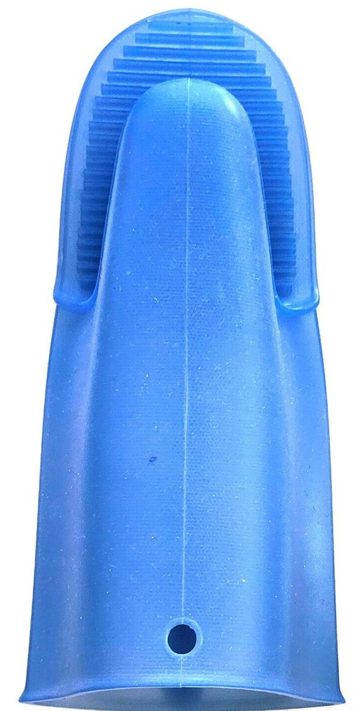 Blue Silicone Mitt Glove