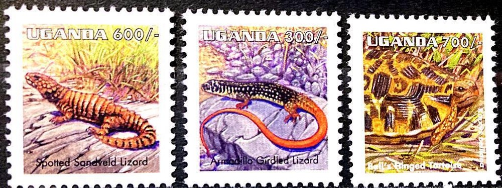 UGANDA 1998 REPTILES MNH TURTLES LIZARDS 🅵🆁🅴🅴 🆂🅷🅸🅿🅿🅸🅽🅶
