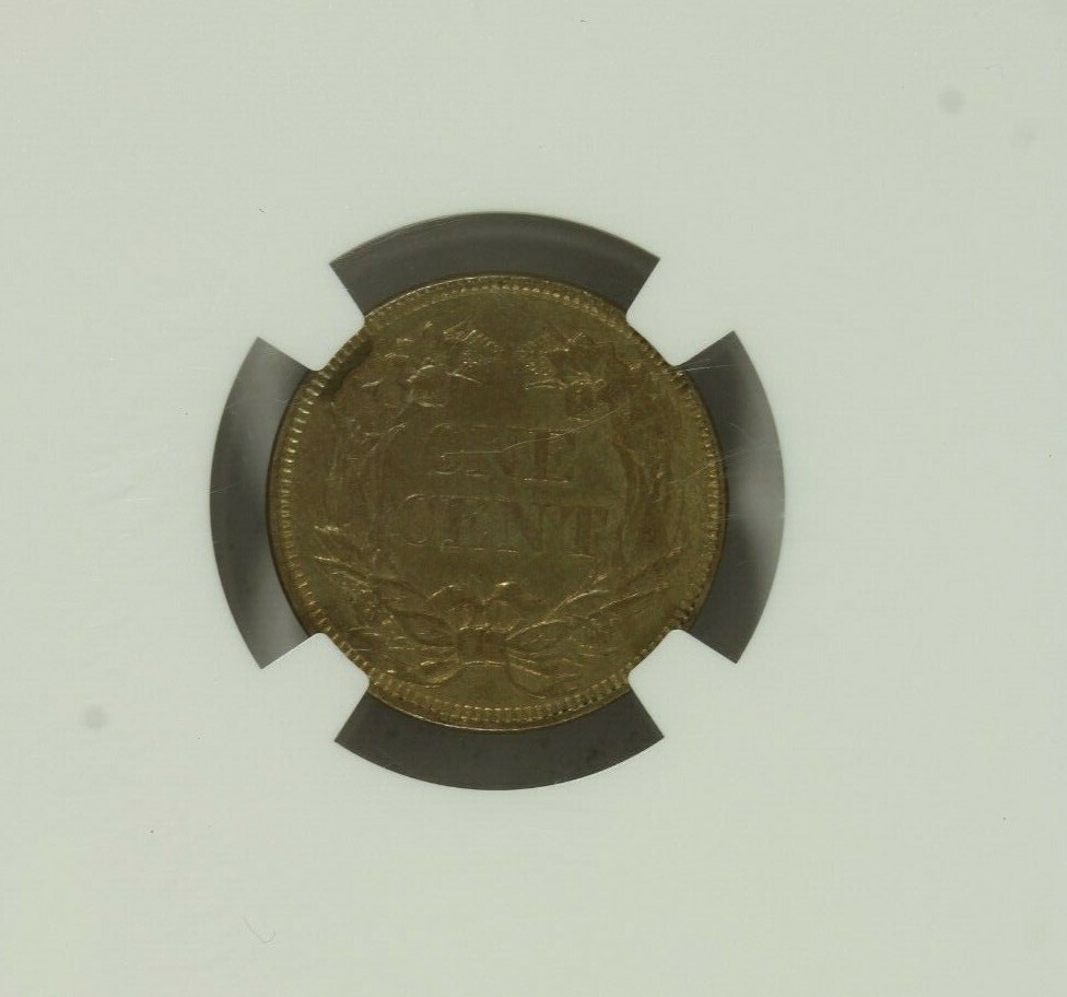 1857 Flying Eagle Cent : NGC MS61