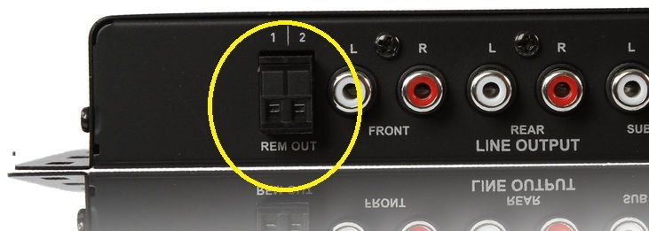 2-Pin Speaker / Power / Equalizer / Processor / Remote Plug DUAL DSEQ505BT