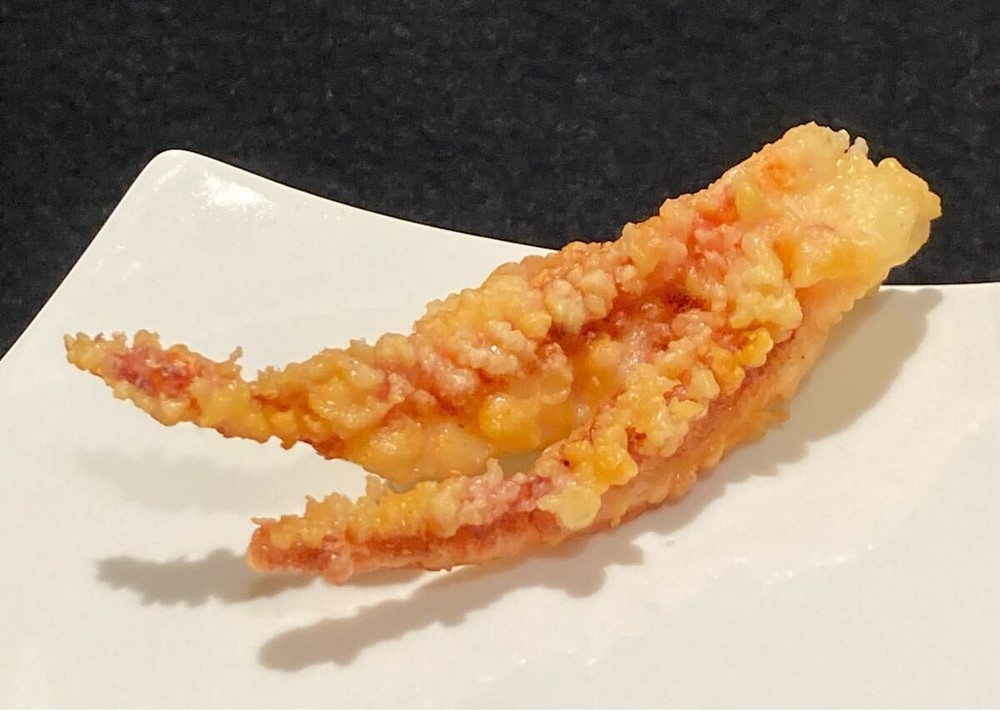 Food sample: Fried squid tentacles