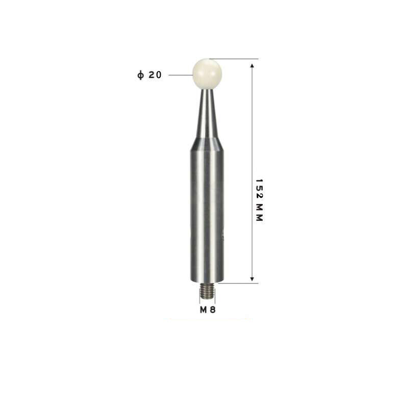 Cmm Probe Stylus for CMM Machine Tools M8 Thread Shank 20mm Diameter 152mm Long