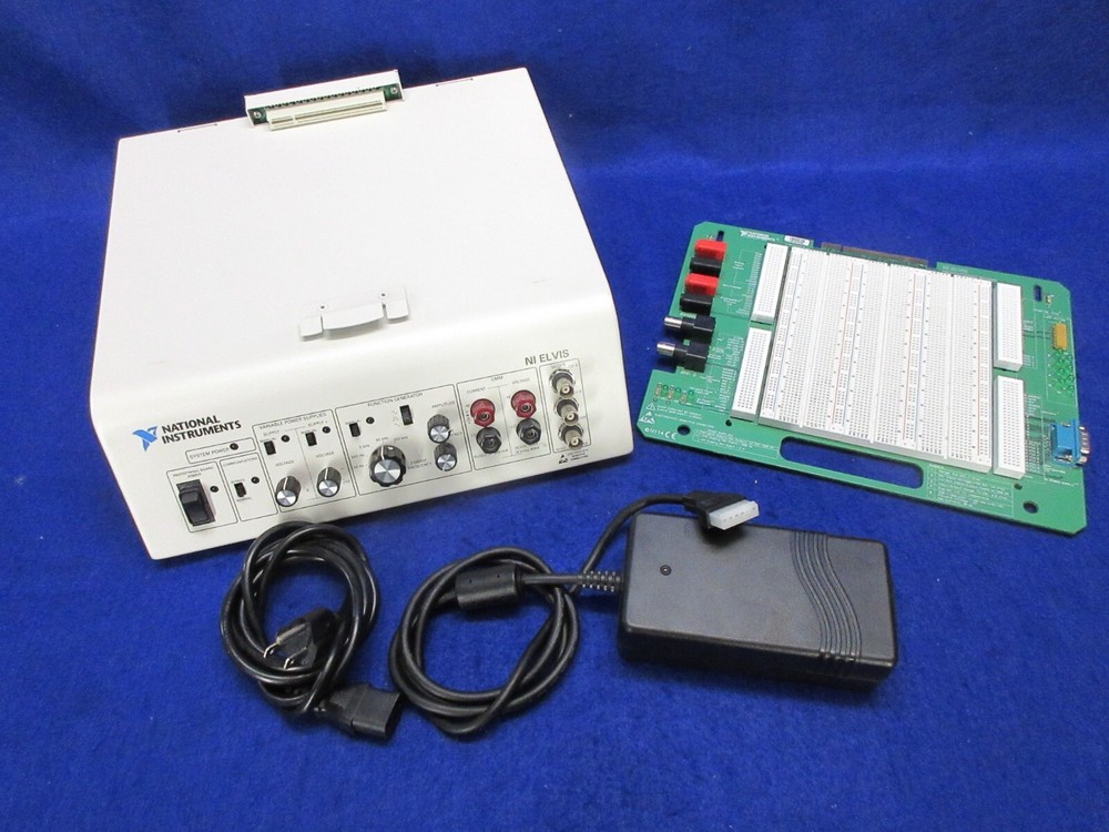 National Instruments NI ELVIS Platform, Prototyping Board, Power Supply - works!