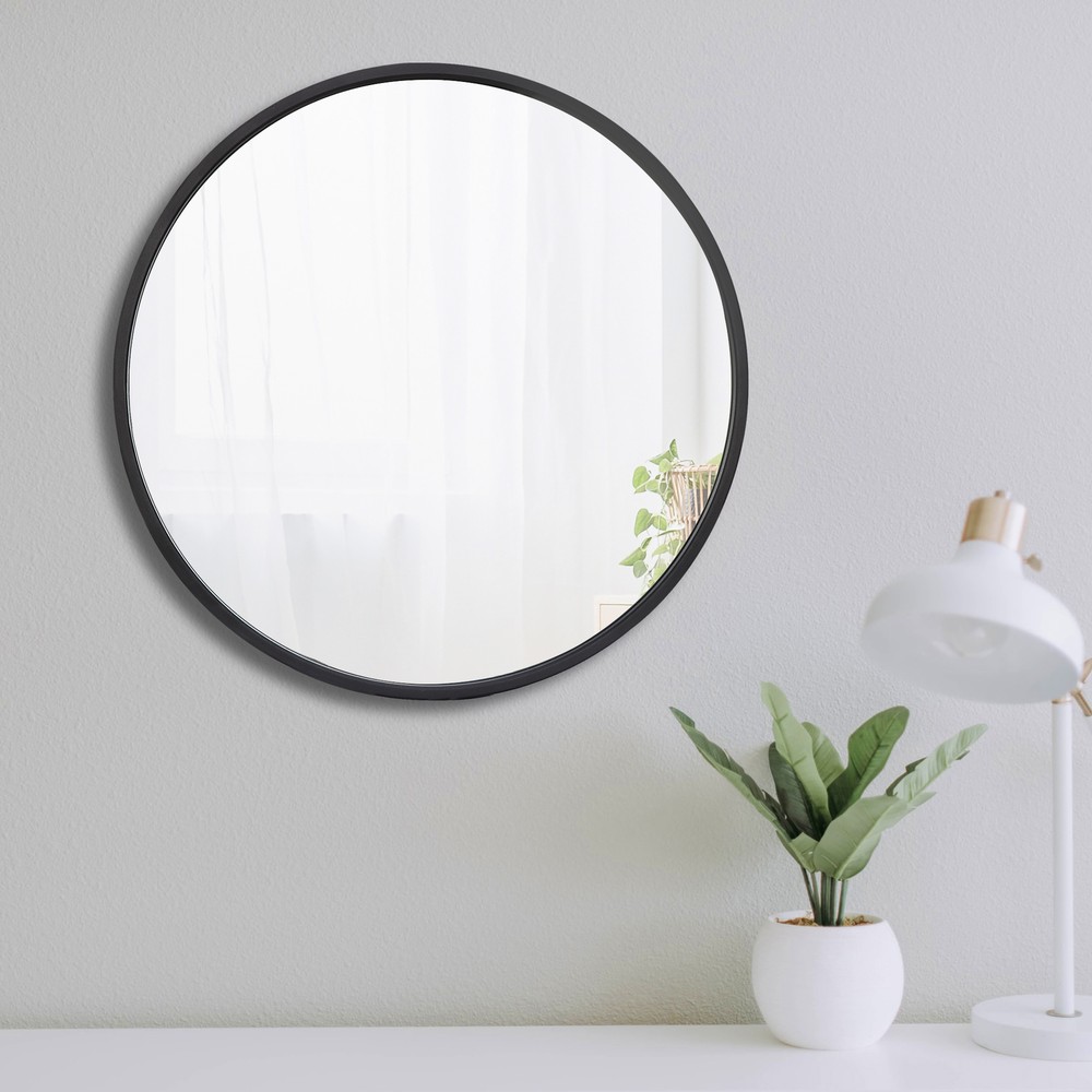 18"/24"/30"/36" Round Mirror Circle Mirror Metal Frame Wall Mount Vanity Mirror