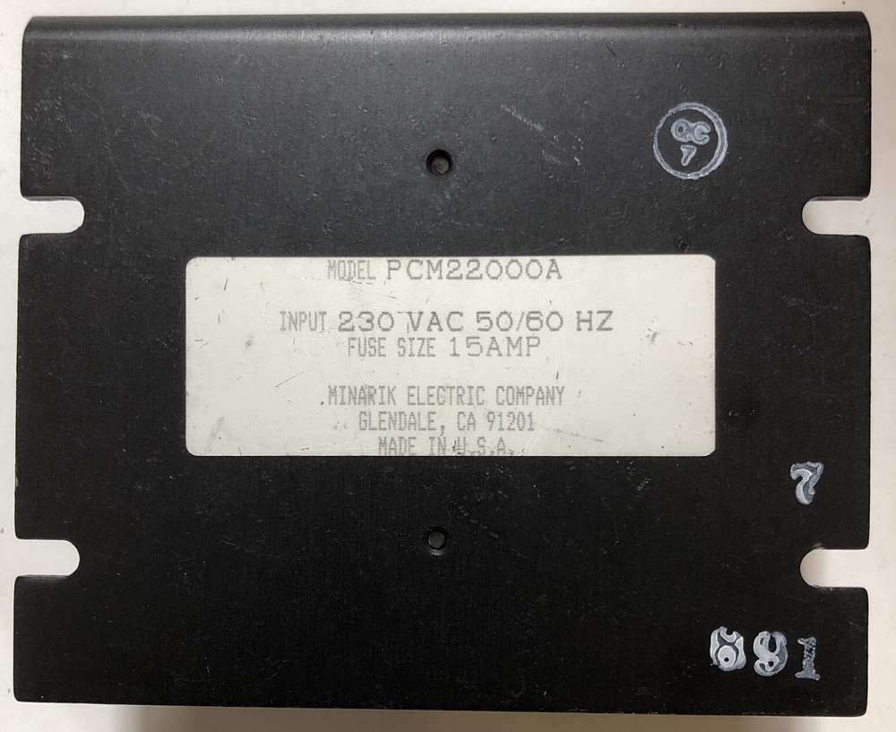Minarik Electric PCM22000A Motor Control, 230 Volt