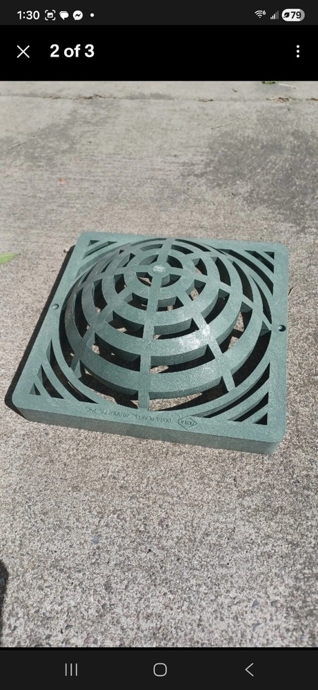 DURA 9" Atrium Grate - Green, 090-A. Universal, Replace NDS. Heavy Duty quality