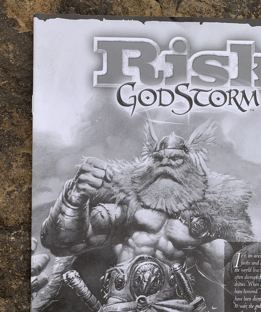 Risk Godstorm Board Game Instruction Manual. Manual Only