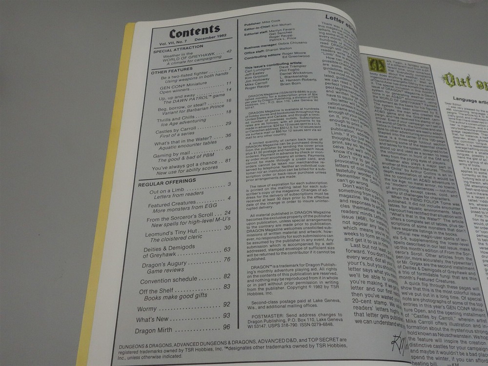 Dragon Magazine: Issue #68 December 1982 (TSR)