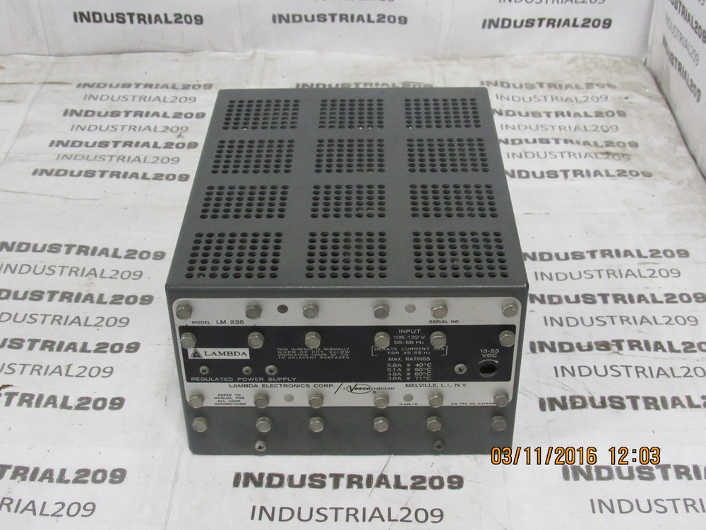 LAMBDA ELECTRIC REGULATED POWER SUPPLY 105-132V USED