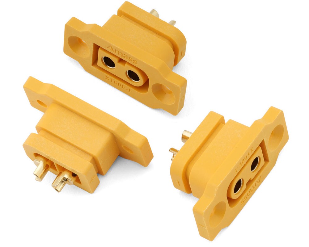 Samix XT60EF Mountable Mountable Connectors (3 Female) [SAMCXT60EF-003F]