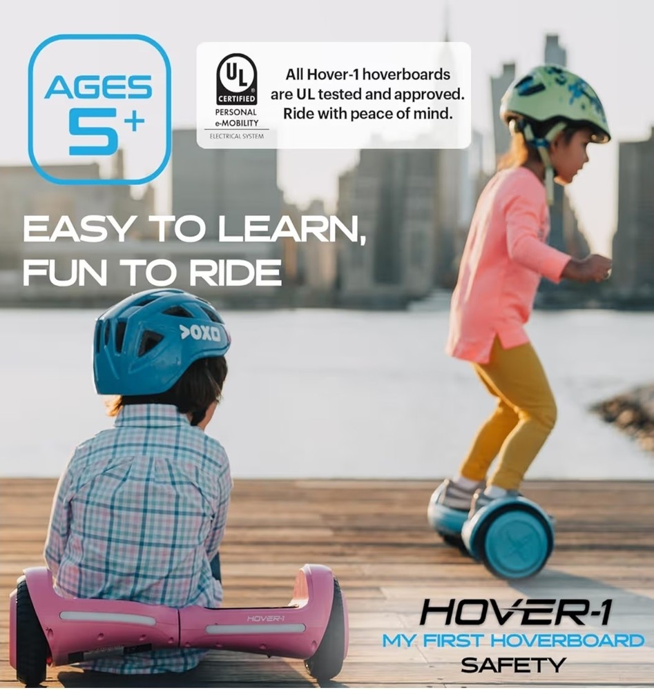 Hover-1 My First Hover board device is certified to UL 2272 standard