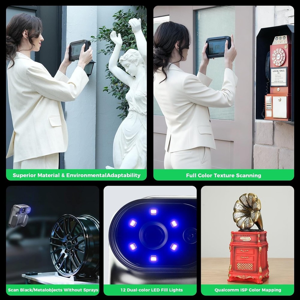 Creality Sermoon P1 Wireless 3D Scanner High-Speed Scanning & Blue Laser & NIR