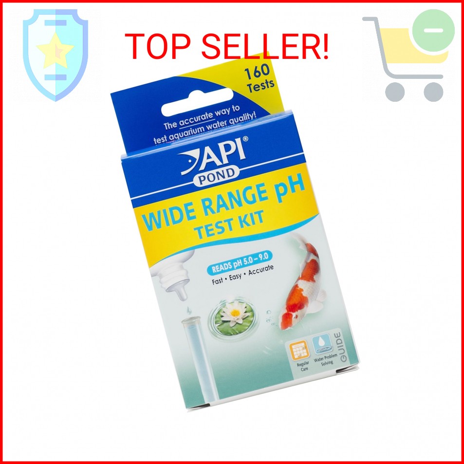 API POND WIDE RANGE pH TEST KIT 160-Test Pond Water Test Kit