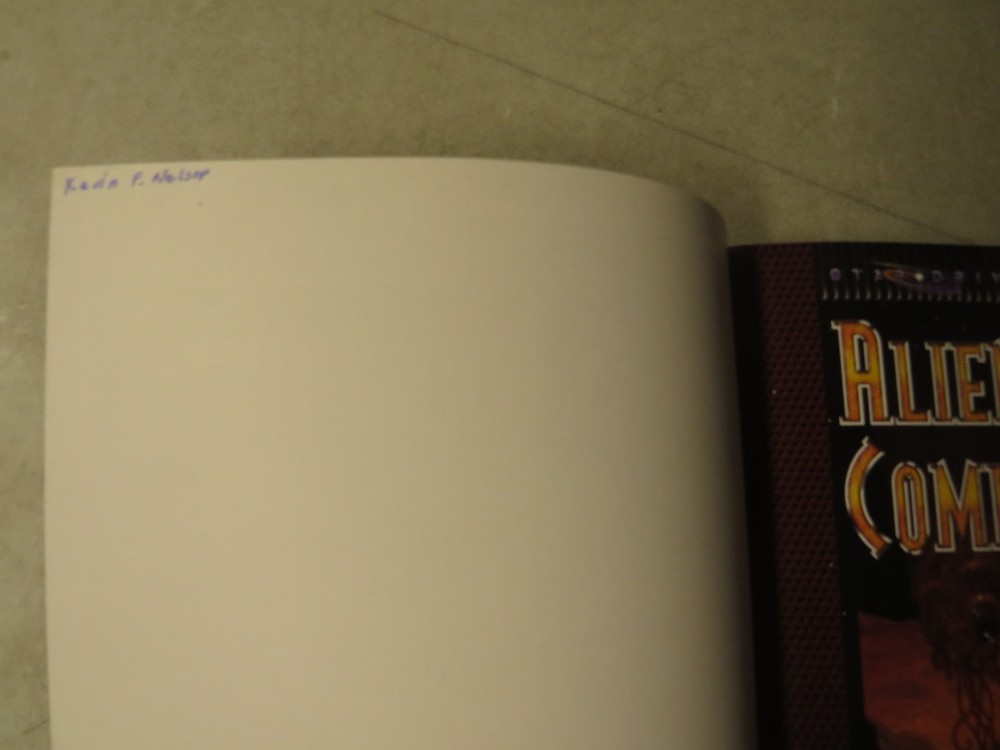 1998 Stardrive TSR Alien Compendium Accessory 2805 Paperback