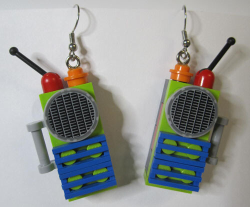 LEGO Loop Earrings - Walkie Talkies - (2 Pieces)