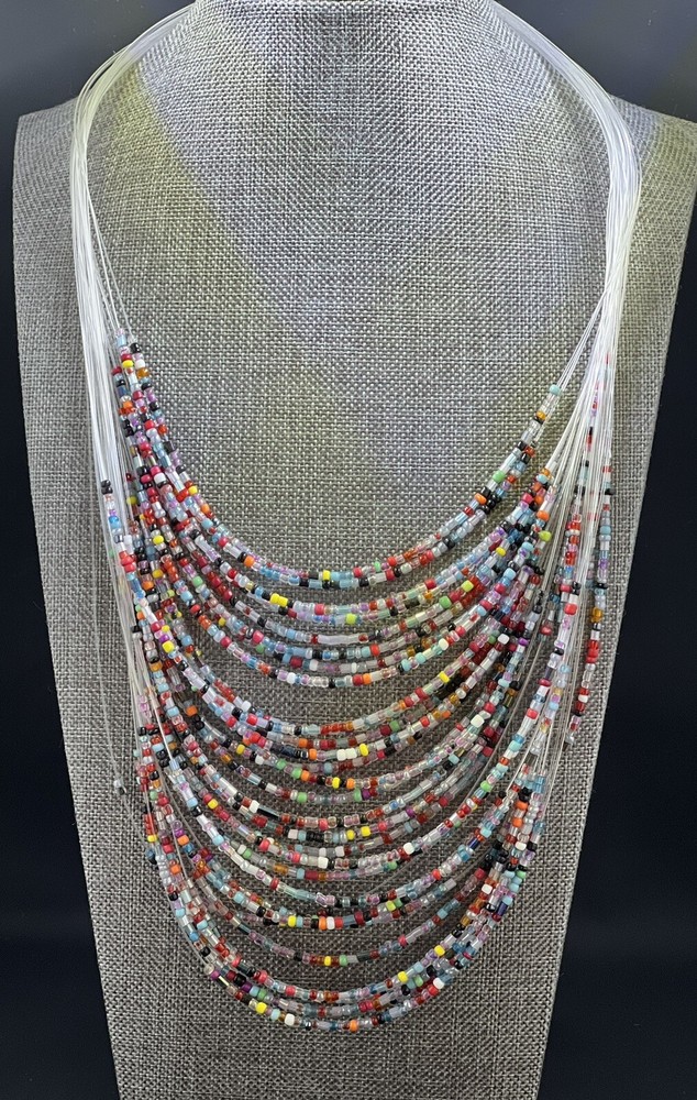 Lucida Design Multilayer Beaded Handcrafted Unique Necklace