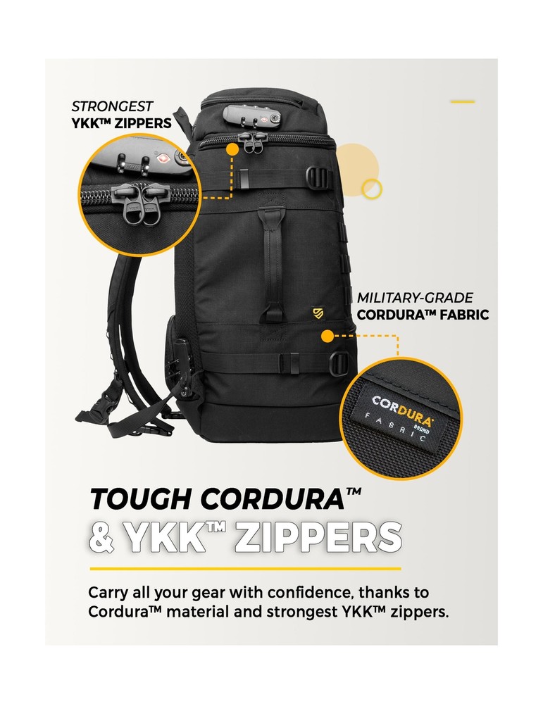 TradeSmart Range Backpack for Handguns, Ammo & Shooting Gear with 3 Lockable ...