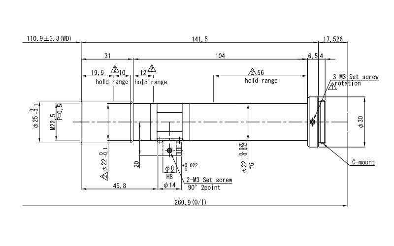 Pre-owned VST VS-TCH6-110CO High Resolution Telecentric Lens Excellent