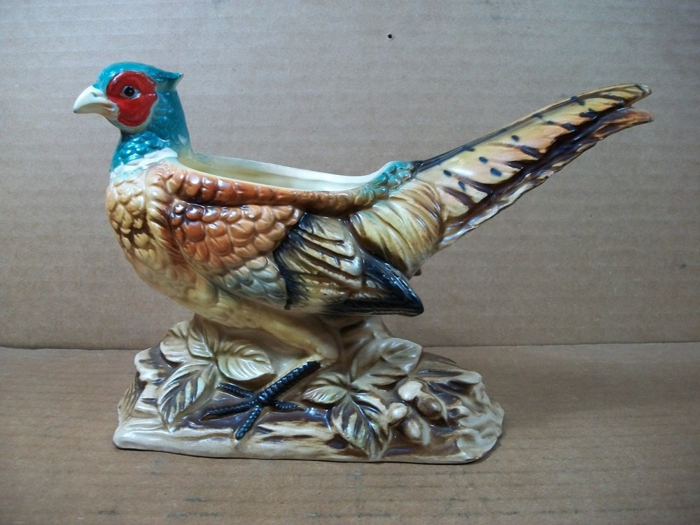Vintage Pheasant Planter 5495 ~ Japan