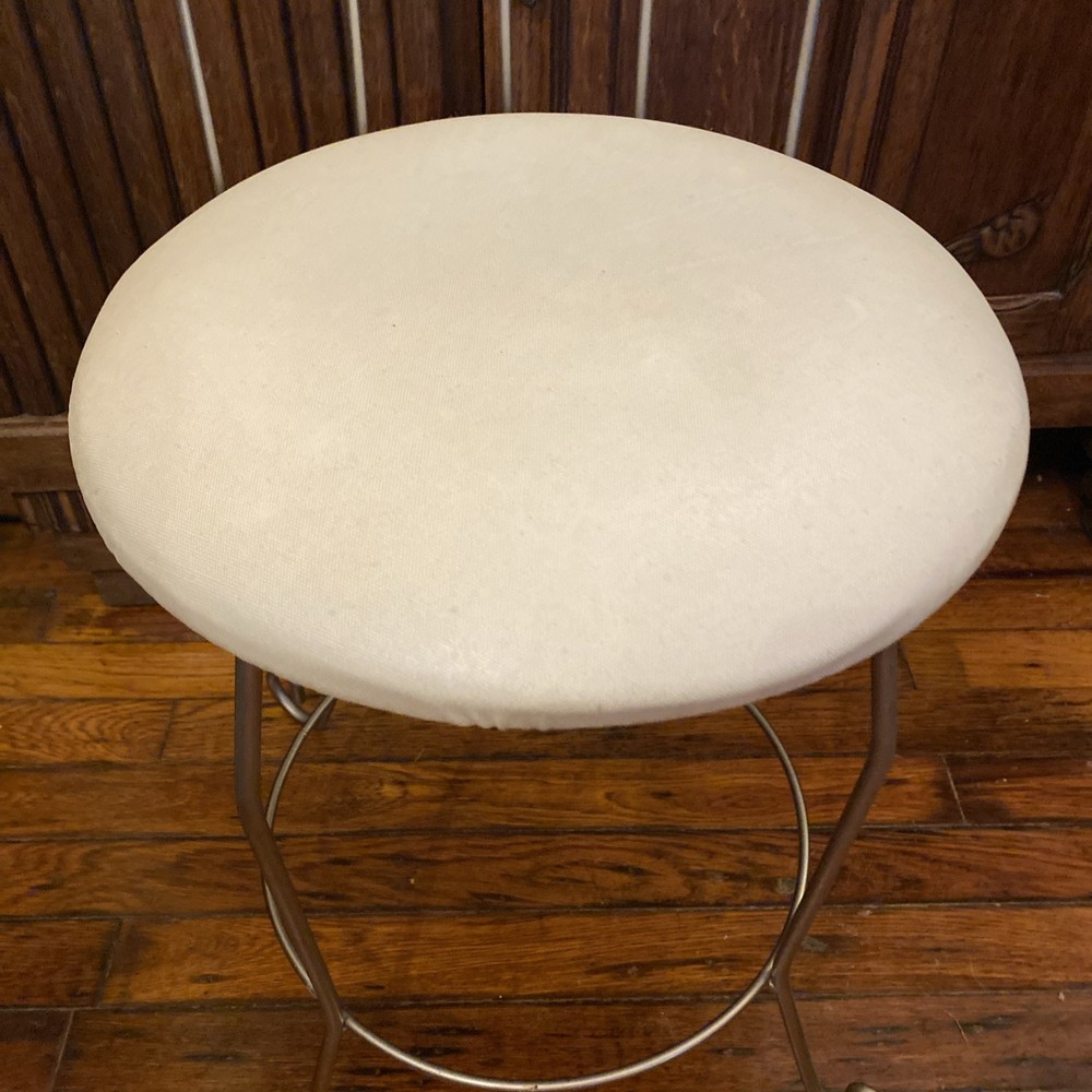 Vintage IRON WIRE VANITY CHAIR STOOL