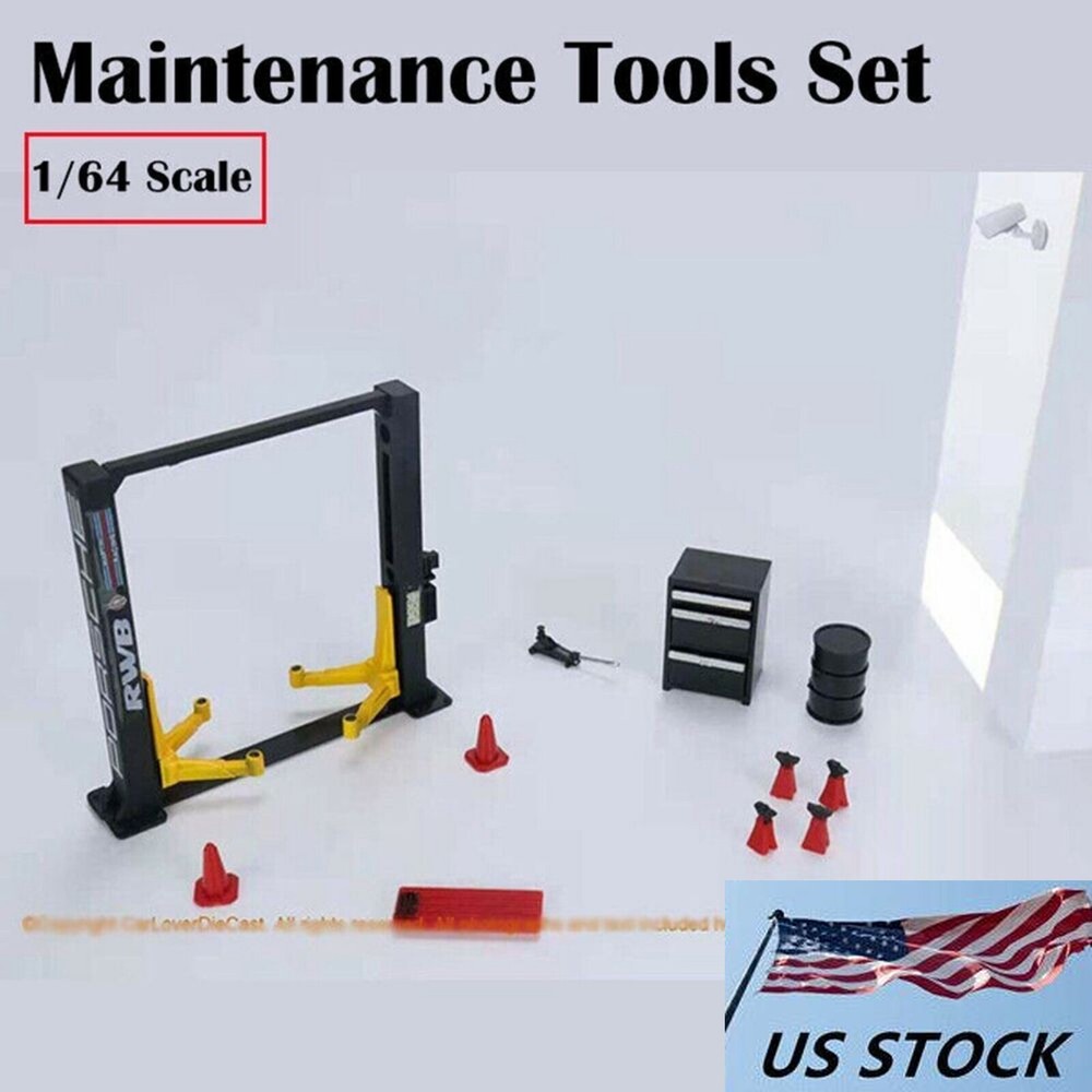 1/64 Scale for Garage Scene Elevator Lifting Machine Repair Workshop Tool