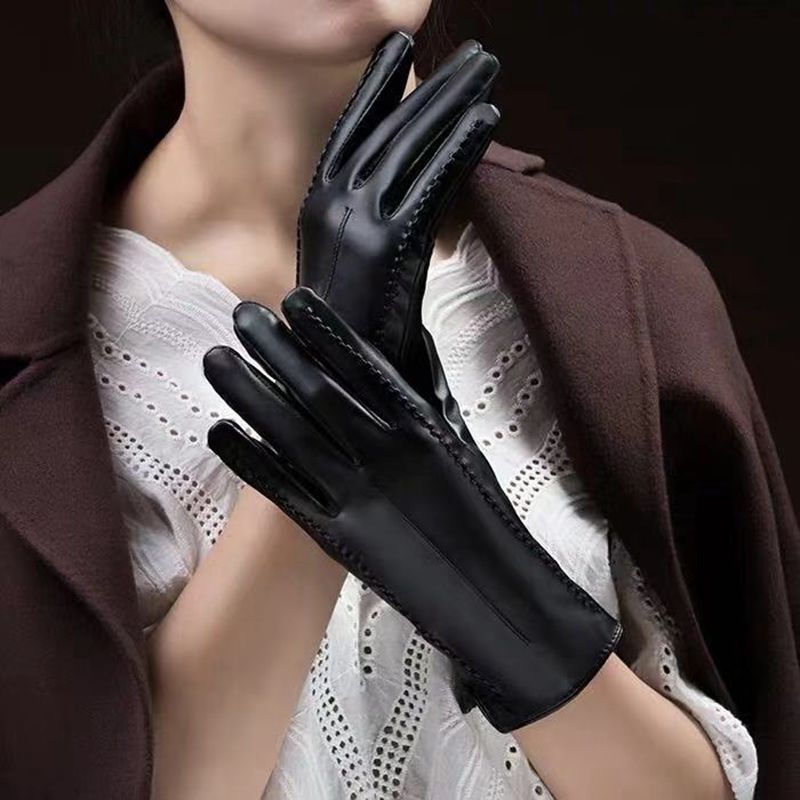 warm leather gloves