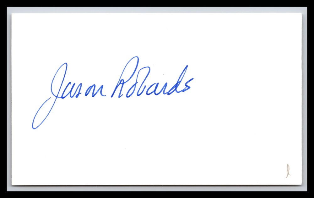 Jason Robards - Actor - 3x5 Card - Signed / Autograph (e)