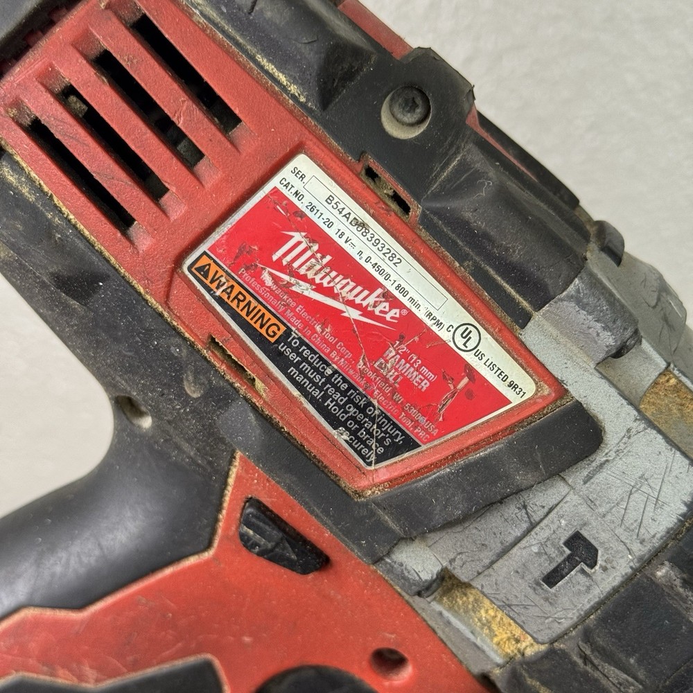 Milwaukee 2611-20 M18 18V Drill Driver Hammer Drill Bare Tool - Tested
