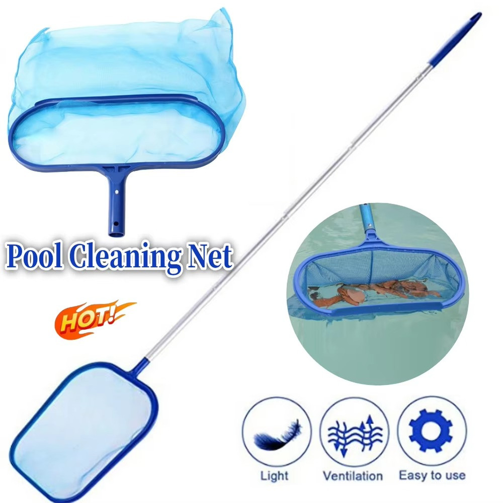 Pool Leaf Skimmer Net Rake Mesh Cleaner Scoop For Swimming Pool