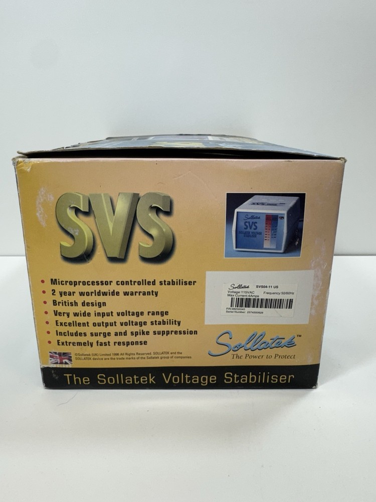 SVS Power Protect The Sollatek Voltage Stabiliser NEW