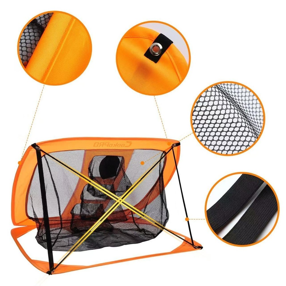 Golf Chipping Net Set,Pop Up Net with Durable Rubber Training Mat,10 Golf Tee...