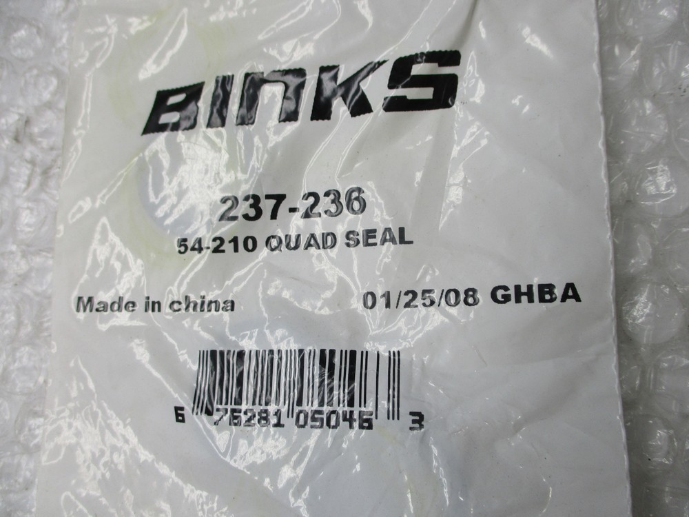 BINKS 237-236 54-210 SEAL NSMP