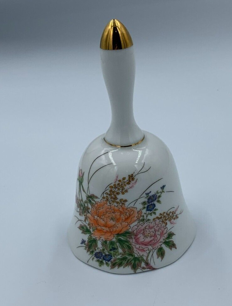 Ceramic Vintage Floral Flower Bell