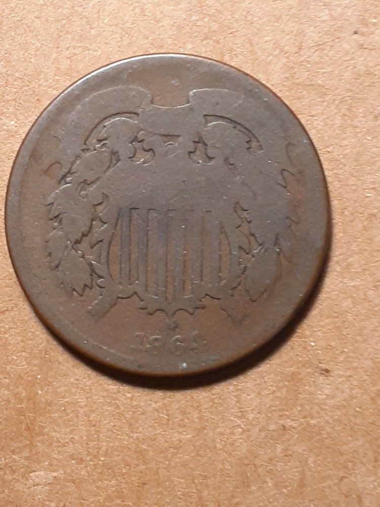 1864 TWO CENT PIECE
