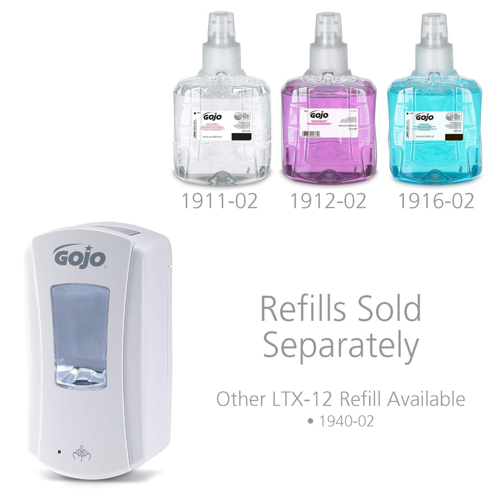 LTX-12 Touchless Foam Soap Dispenser & 1200ml Refill - White