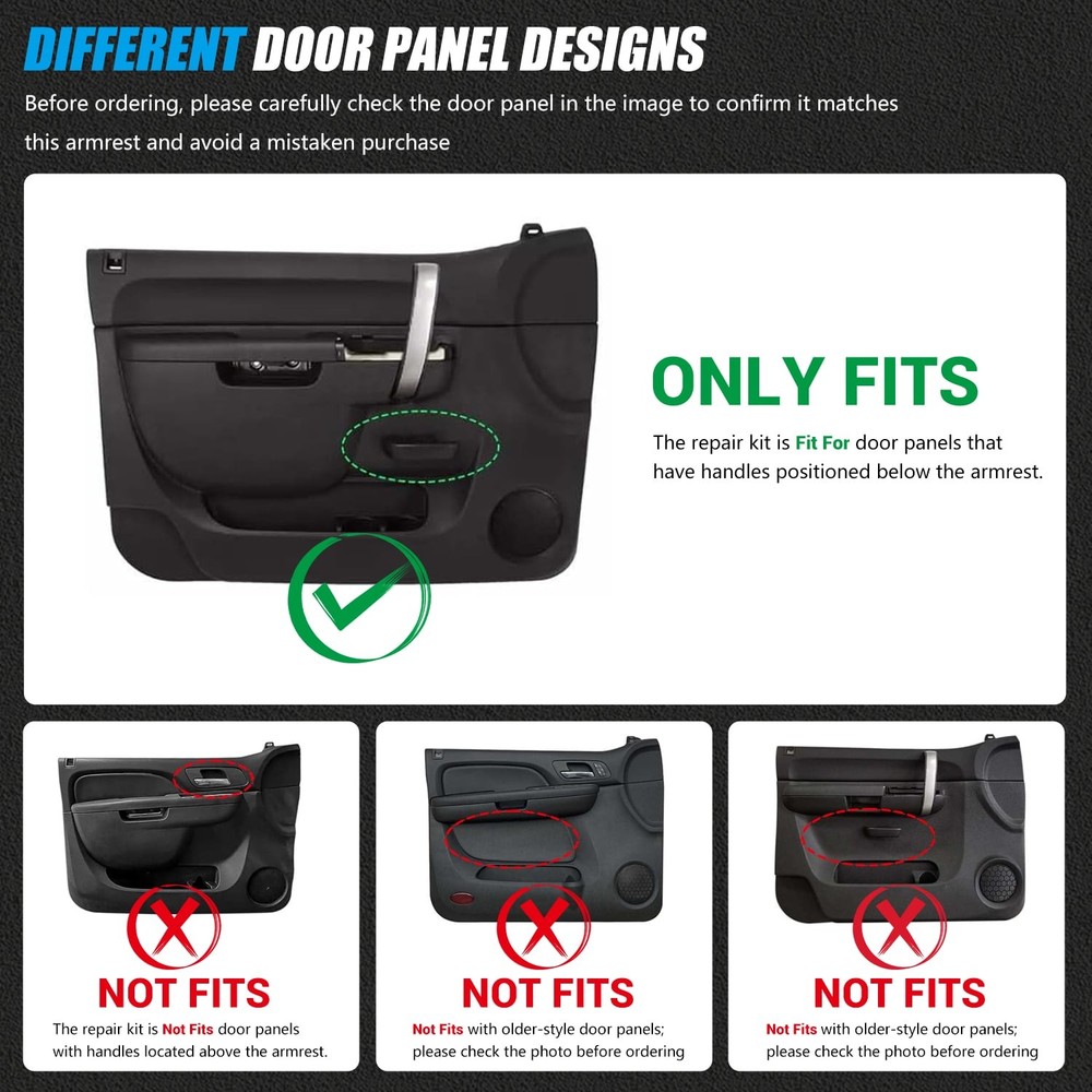 Front Driver Left Door Panel Handle Armrest For Chevy for Silverado 1500 2010-14